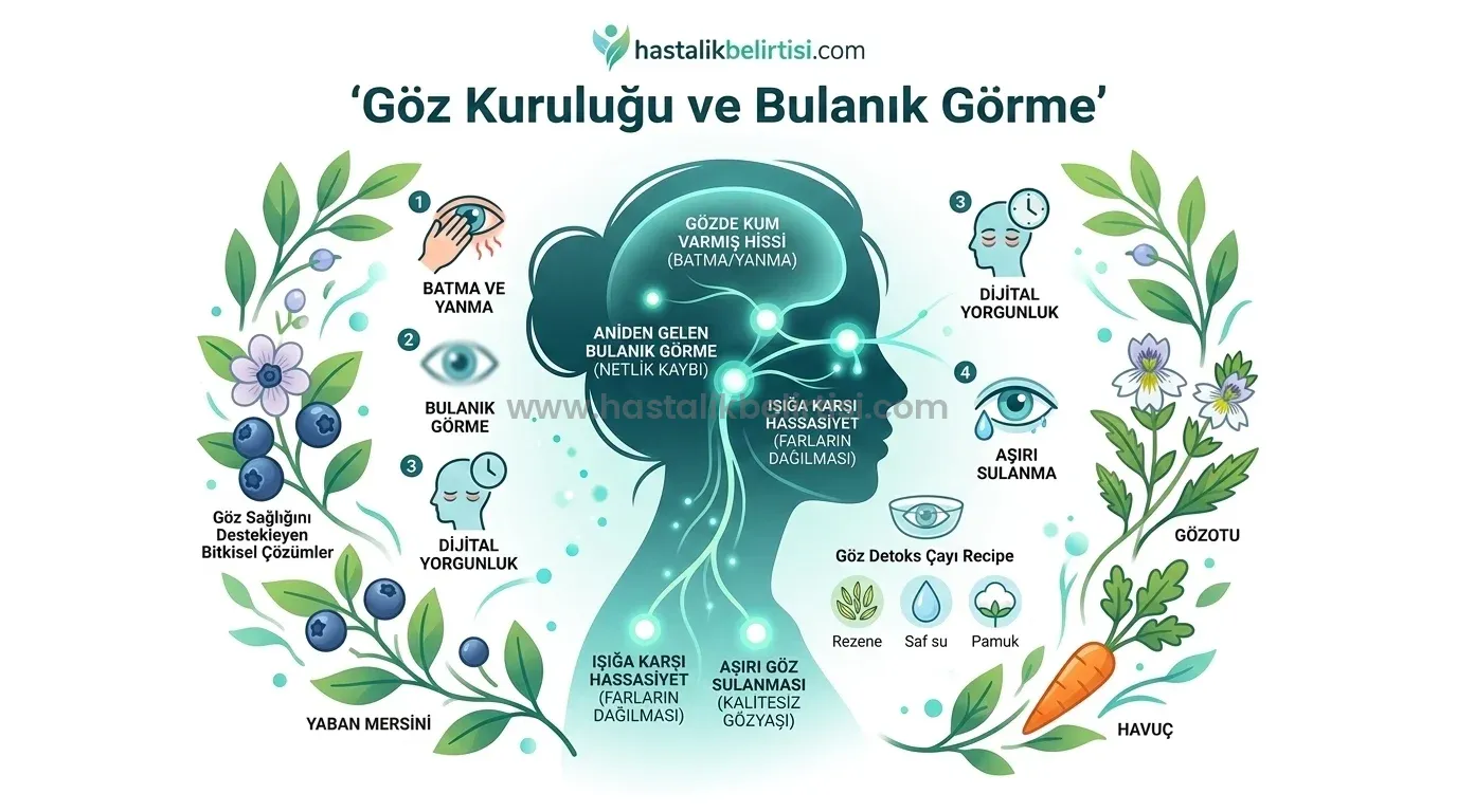 Göz Kuruluğu ve Bulanık Görme: Dijital Yorgunluğa Karşı En Etkili 3 Bitkisel Kür