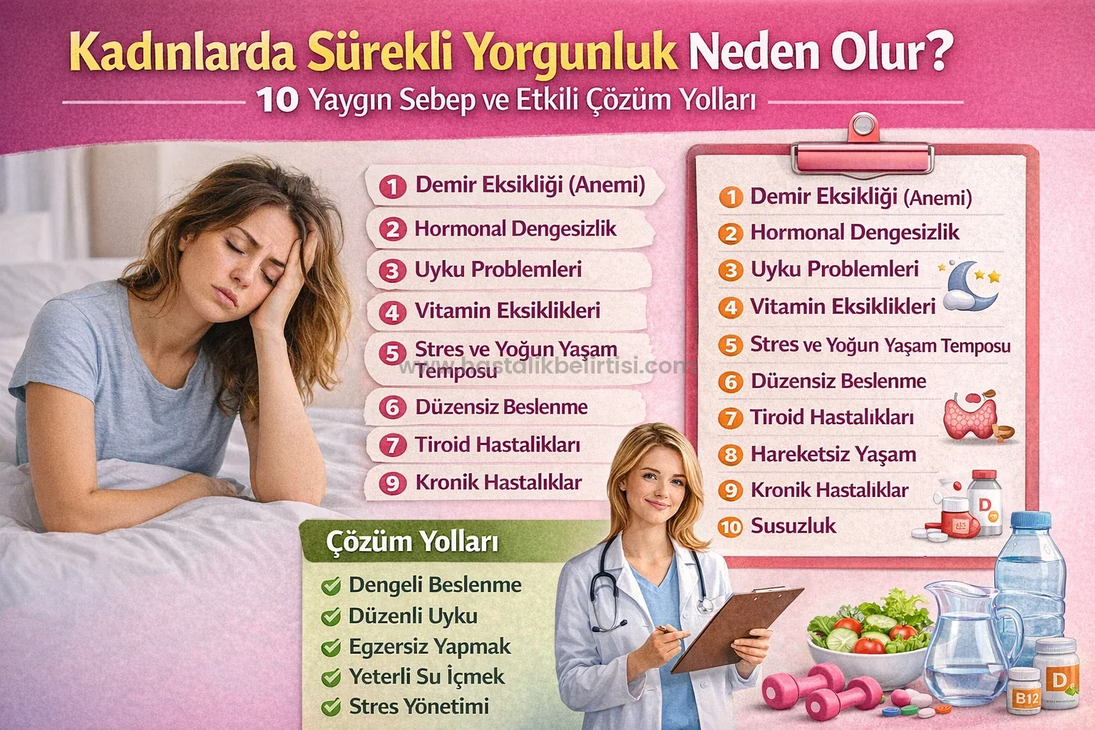 Kadınlarda Sürekli Yorgunluk Neden Olur?