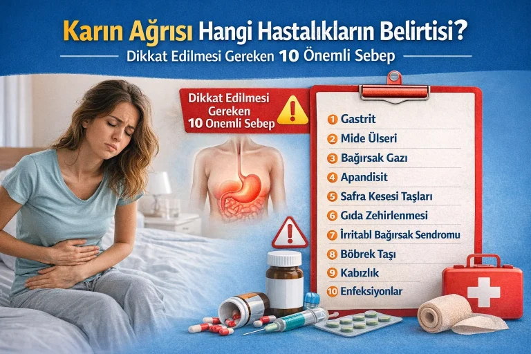 Karın Ağrısı Hangi Hastalıkların Belirtisi? Dikkat Edilmesi Gereken 10 Önemli Sebep