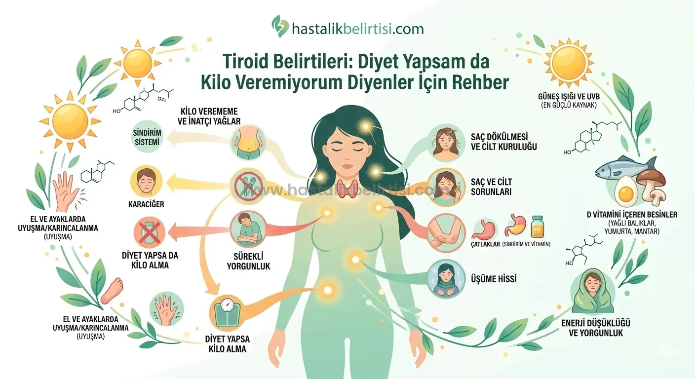 Tiroid Belirtileri: Diyet Yapsam da Kilo Veremiyorum Diyenler İçin Rehber
