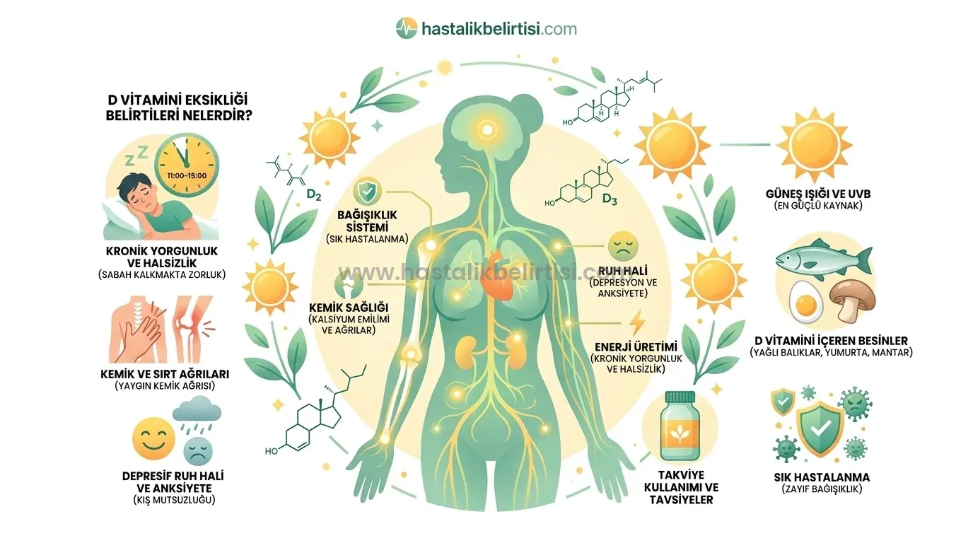 D Vitamini Eksikliği Belirtileri: Vücudunuzdaki Sinsi Tehlikeyi Tanıyın