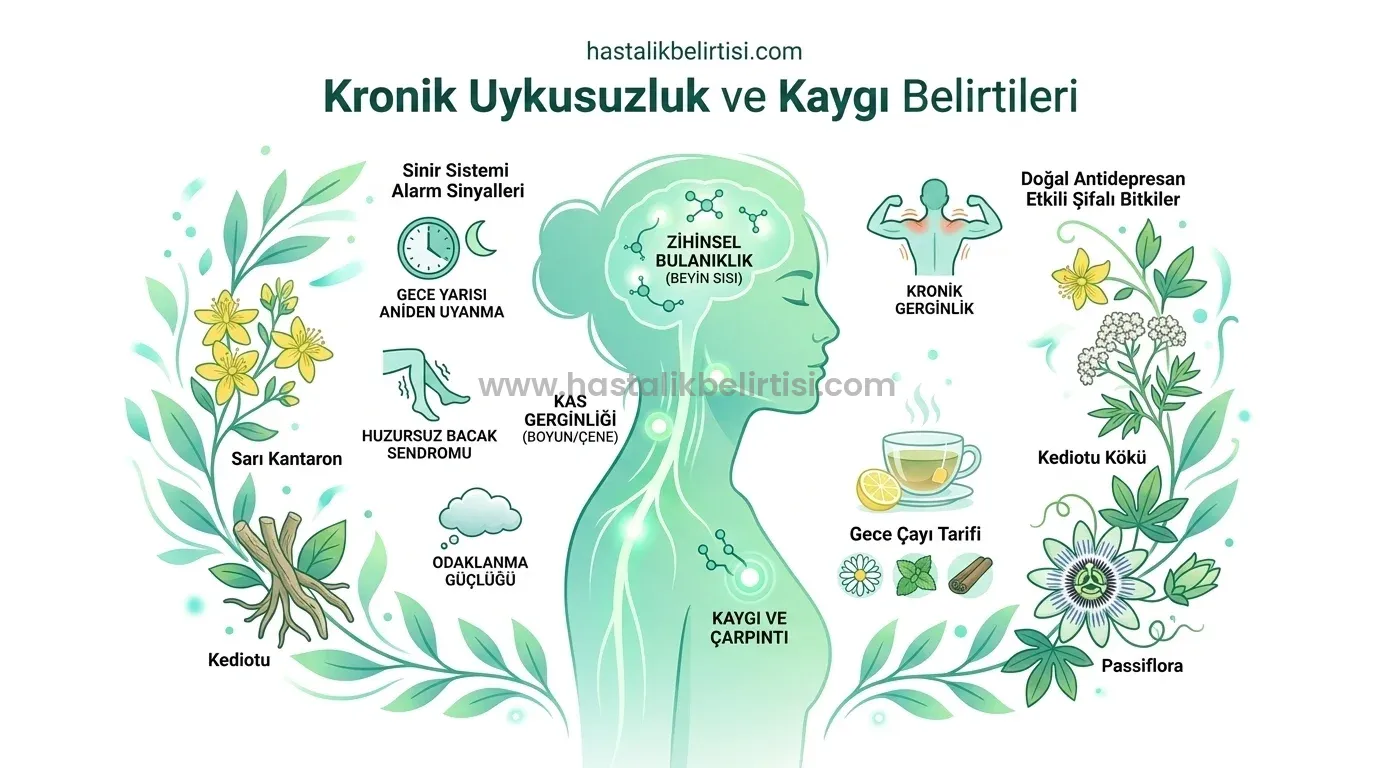 Kronik Uykusuzluk ve Kaygı Belirtileri: Sinir Sistemini Sakinleştiren Doğal Antidepresan Bitkiler