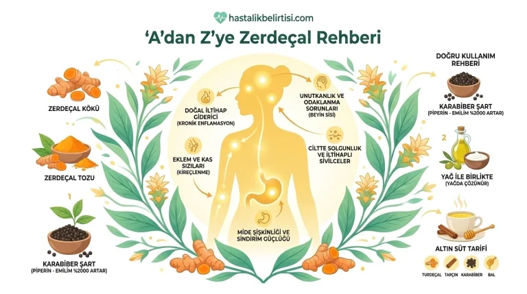 A’dan Z’ye Zerdeçal Rehberi: Hangi Hastalık Belirtilerine İyi Gelir? Doğru Kullanım Rehberi