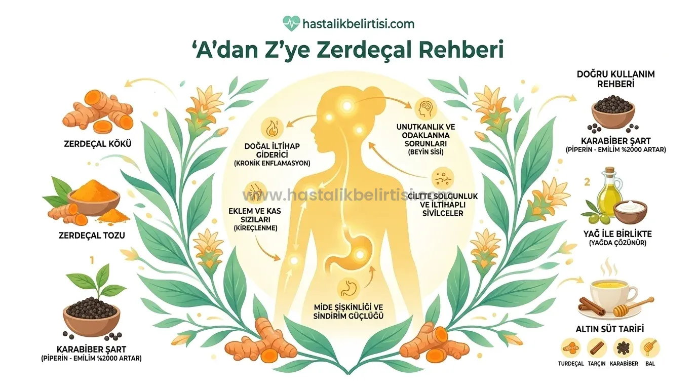 A’dan Z’ye Zerdeçal Rehberi: Hangi Hastalık Belirtilerine İyi Gelir? Doğru Kullanım Rehberi